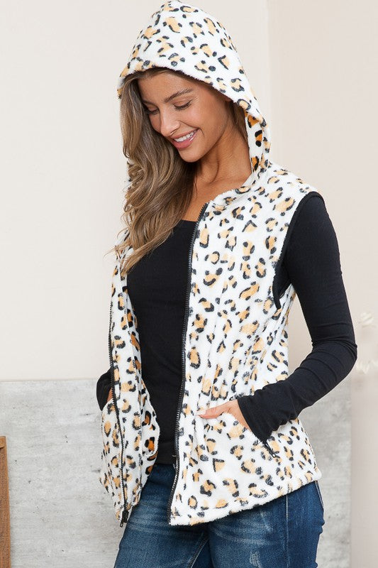 ProwlPerfection: Spot-On Hoodie Vest with Pockets