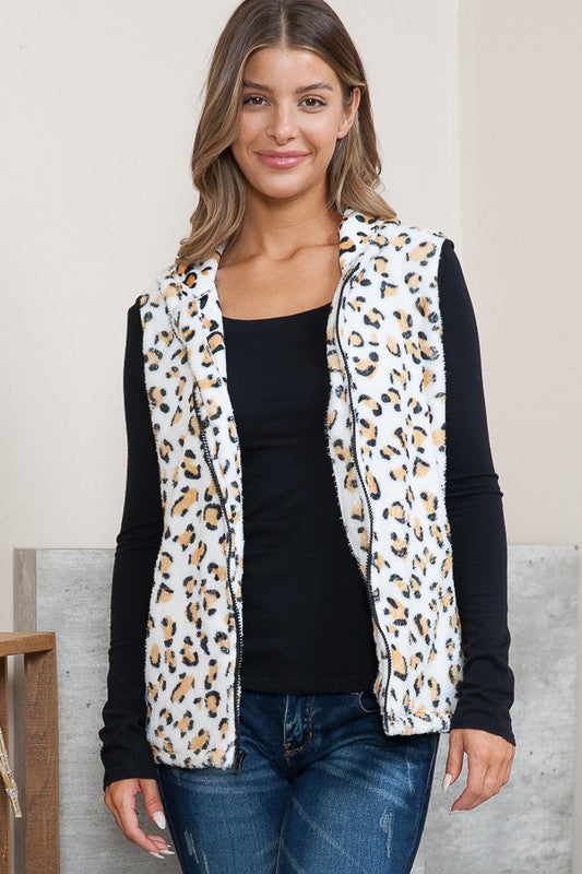 ProwlPerfection: Spot-On Hoodie Vest with Pockets