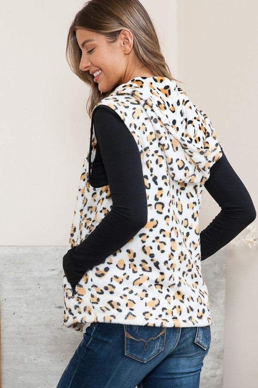 ProwlPerfection: Spot-On Hoodie Vest with Pockets