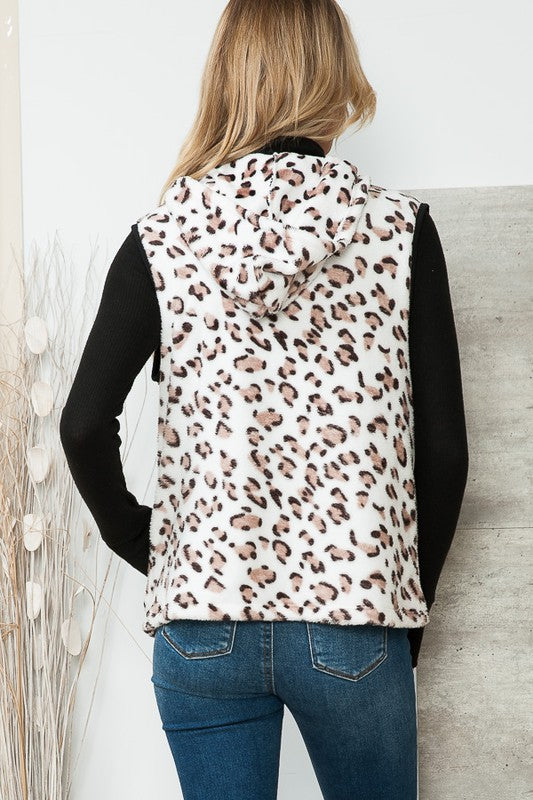 ProwlPerfection: Spot-On Hoodie Vest with Pockets