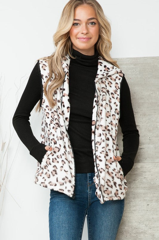 ProwlPerfection: Spot-On Hoodie Vest with Pockets