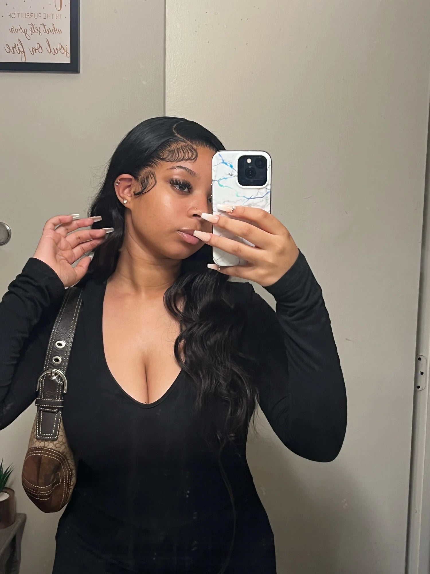 Silky Enchantress: HD Sleek Suite Straight 13x6 – Luxe Malaysian Mane Stage Wig