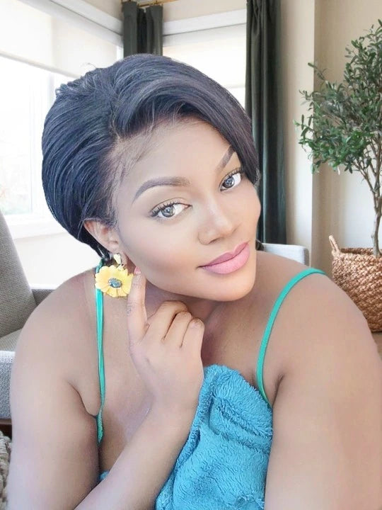 BHG's FlexiStyle 13X4 Malaysia Hair Short Bob Lace Front Wig