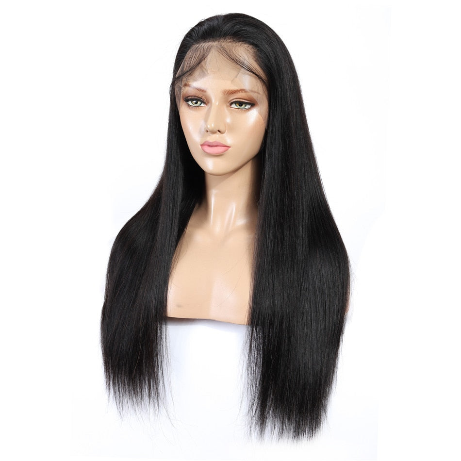 Silky Enchantress: HD Sleek Suite Straight 13x6 – Luxe Malaysian Mane Stage Wig