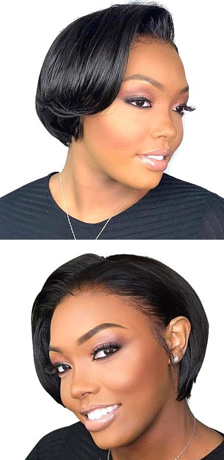 BHG's FlexiStyle 13X4 Malaysia Hair Short Bob Lace Front Wig