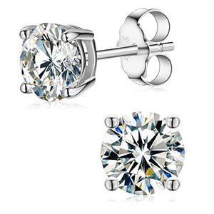 BHG's StellarStone Splendors Earrings: Unisex Moissanite Majesties