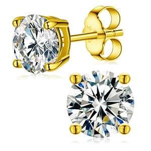 BHG's StellarStone Splendors Earrings: Unisex Moissanite Majesties