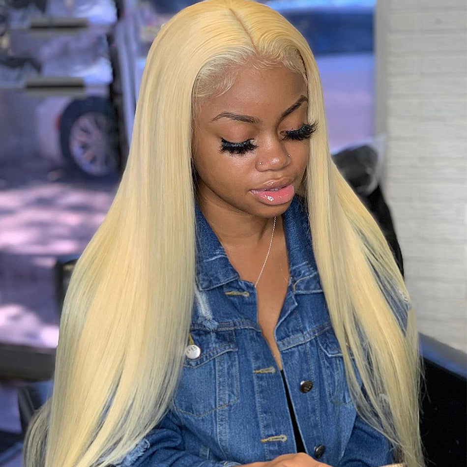 BHG'S Straight 613 GlamBlonde 13x4 HD Frontal Wig